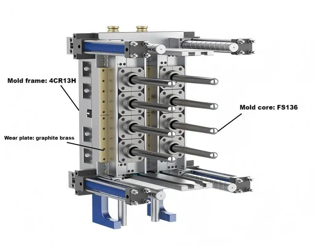 اجزای قالب پریفرم PET